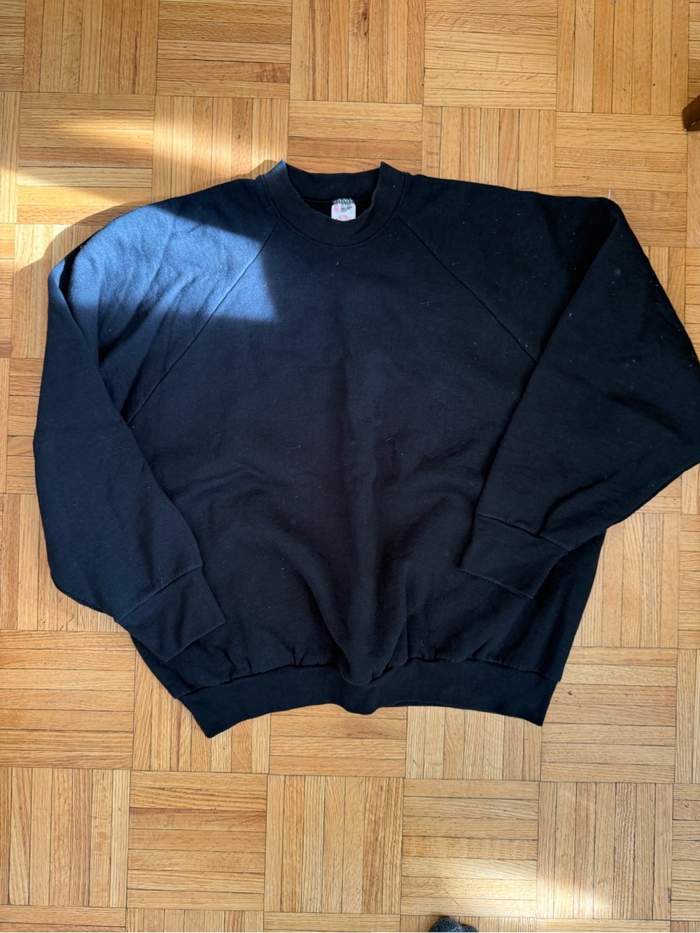 Fruit of the Loom Black Crewneck Sweatshirt